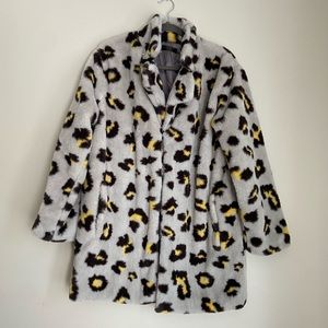 Boutique Leopard Faux Fur Coat